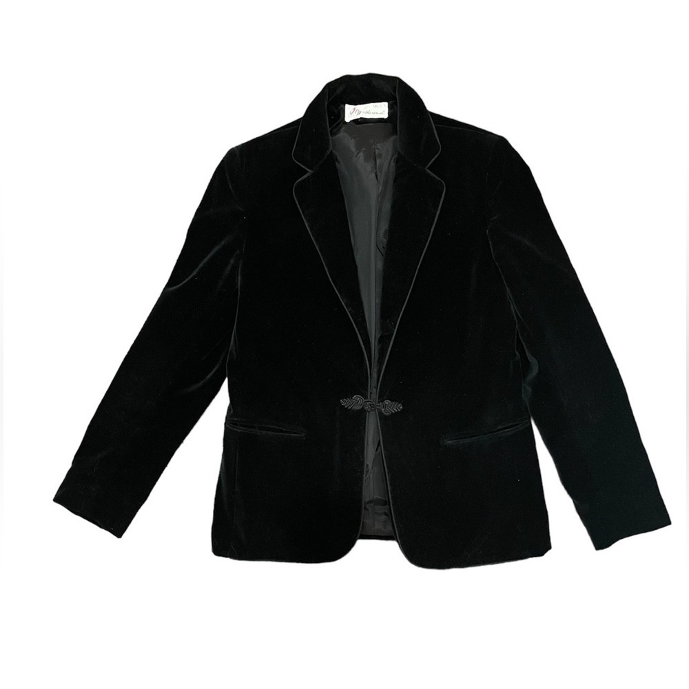 WEATHERVANE Vintage 90s Velvet Blazer Size 4